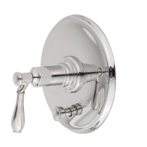 Balanced Tub & Shower Diverter Plate With Handle in Satin Brass (Pvd), Newport Brass, Mfr#: 5-2552BP/04